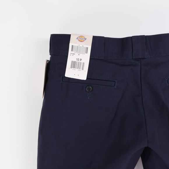 Dickies Work Pants Original Fit Wrinkle Free Womens 10P Dark Blue Easy Care NWT - Picture 6 of 10